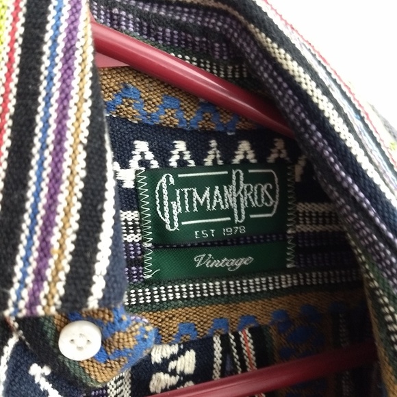 Gitman vintage shirt w/ geometrical pattern - Picture 2 of 2
